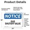 Signmission Gas Shutoff Valve OSHA Notice Sign, Vinyl Decal, 24in W x 18in L, 2PK OS-2PACK-NS-D-1824-L-13039 - alternate 5
